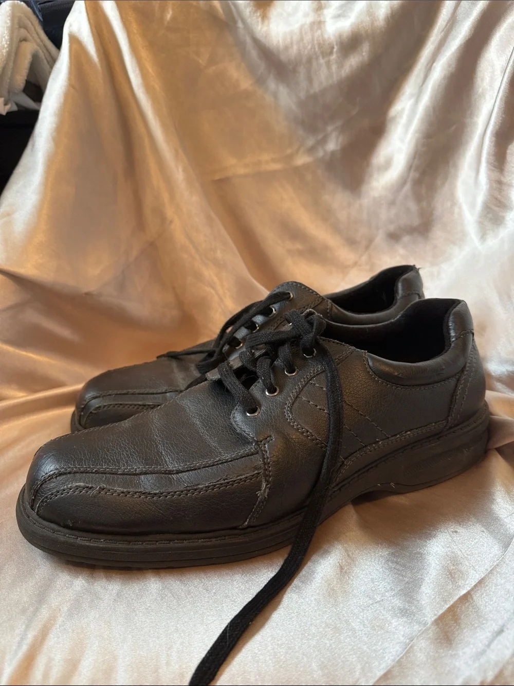 Men's Croft and Barrow Black Lace-Up Comfort Shoes. Bundle & Save!